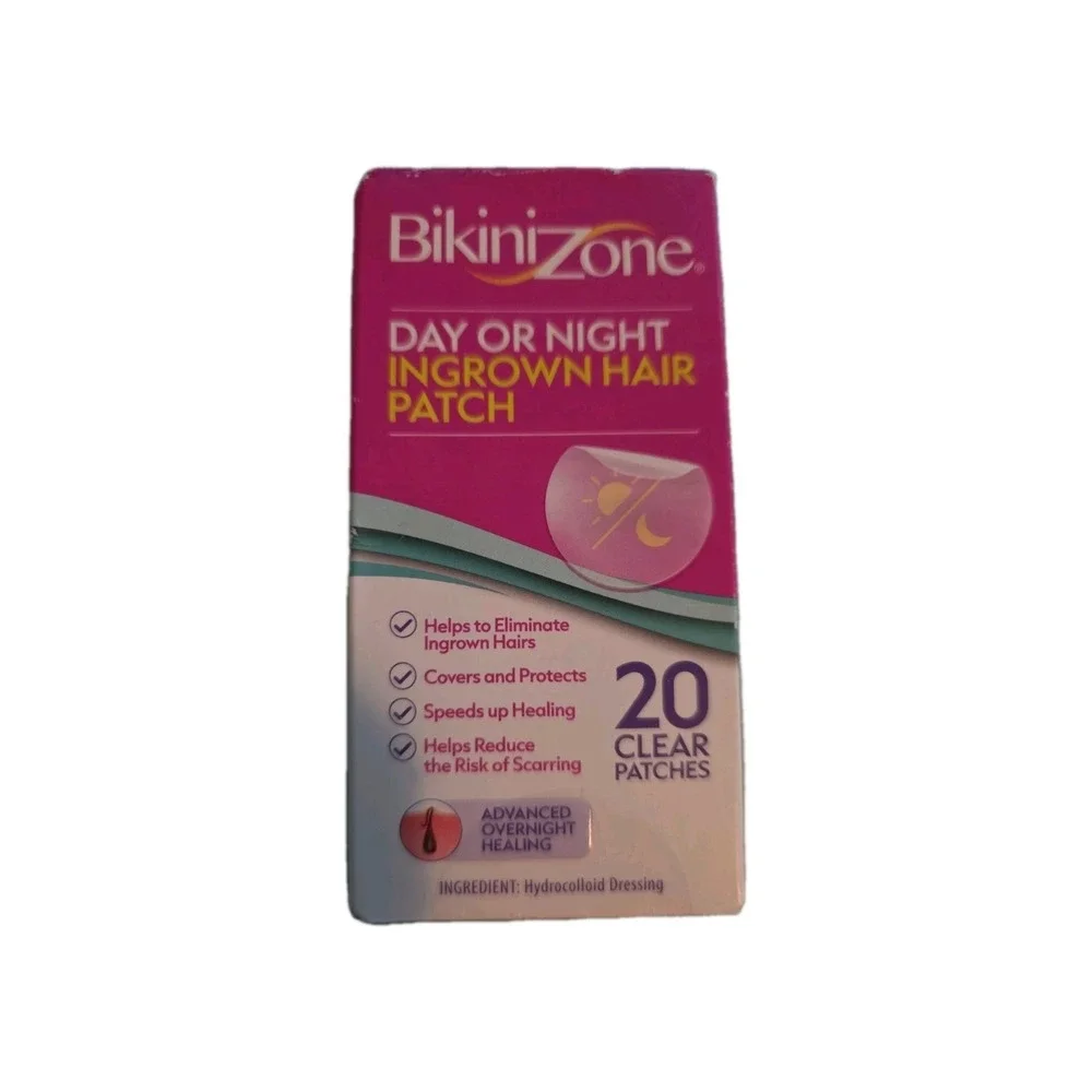 2X Bikini Zone Day‎ or Night Hydrocolloid Ingrown Hair Patches 20 Patches New